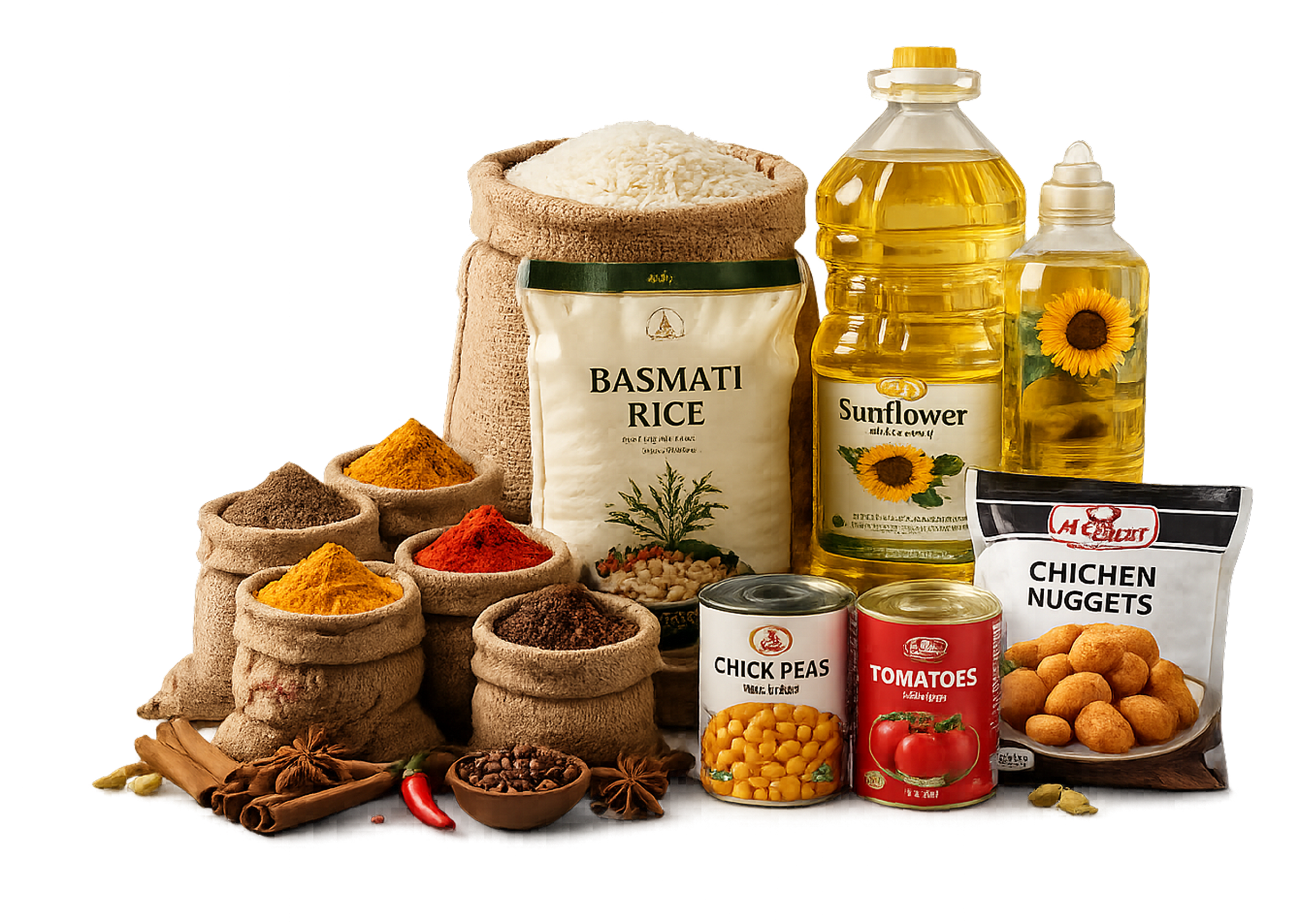 Foodstuff trading products display
